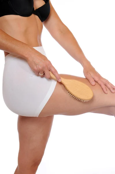 Brush massage — Stock Image Brush massage Royalty Free Stock Images