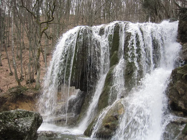 Водопад "Серебряные струи" " - Лицензионные Стоковые Изображения