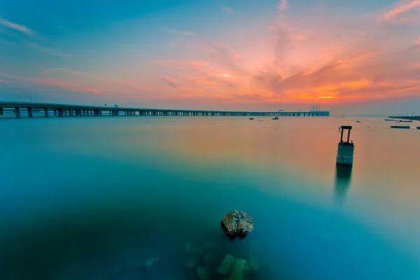 Köprü sunset — Stok fotoğraf