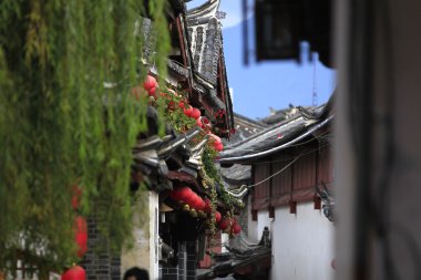 Lijiang antik kent evleri