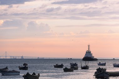 gün batımı deniz geçiş Köprüsü