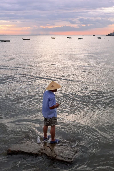 Balıkçı ihtiyar — Stok fotoğraf