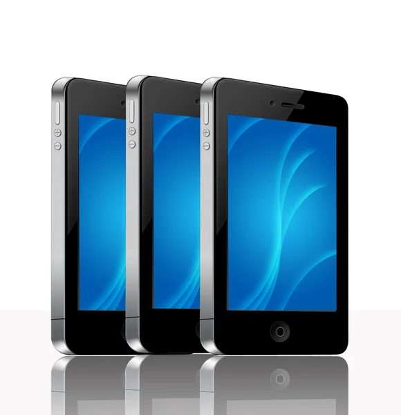 Moderní mobilní telefony Stock Obrázky