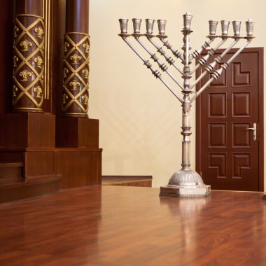 Hanukkah Candle holder clipart