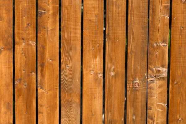 Nieuwe grenen hout fence achtergrond — Stockfoto