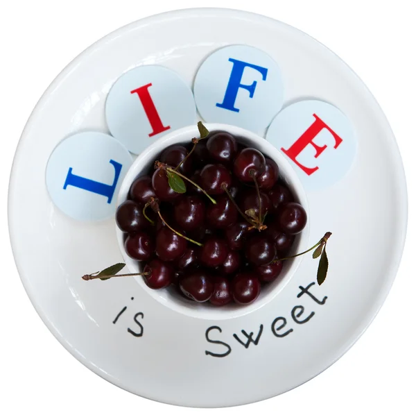Life is sweet - proverb visualization — Stock Photo, Image