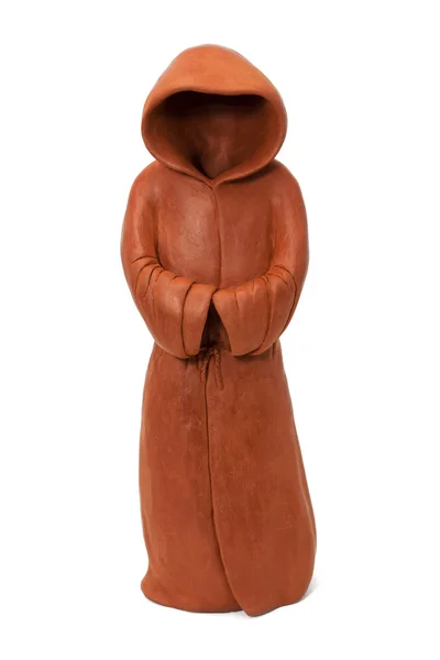 Ceramiczna figurka w formie klasztorne płaszcz — Zdjęcie stockowe