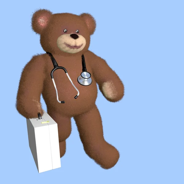 Αρκουδάκι γιατρός — Φωτογραφία Αρχείου