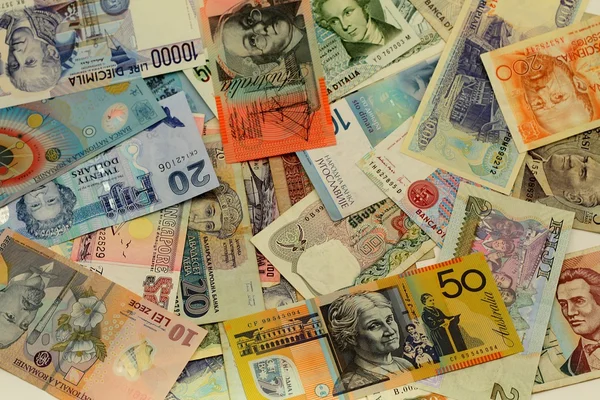 stock image Various banknotes background