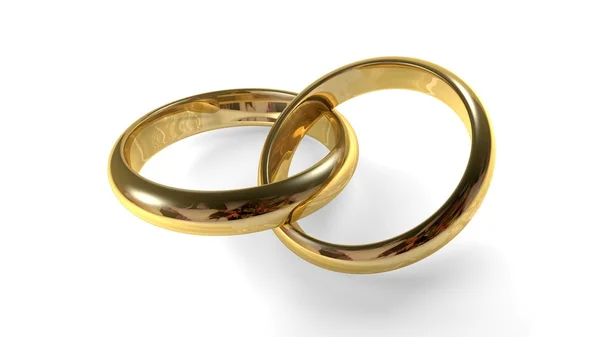 Anéis de casamento dourados Imagens De Bancos De Imagens Sem Royalties