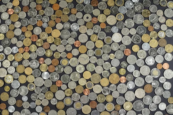 Background with many coins — Stock Photo, Image