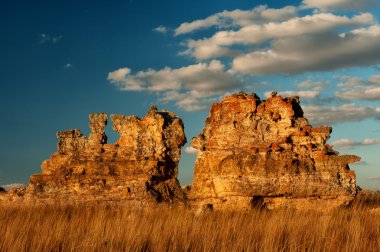 Curious mountain in Madagascar clipart