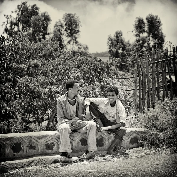 Etiyopya baba ile oğlu