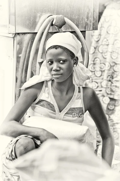 Retrato de una chica bonita Benin —  Fotos de Stock
