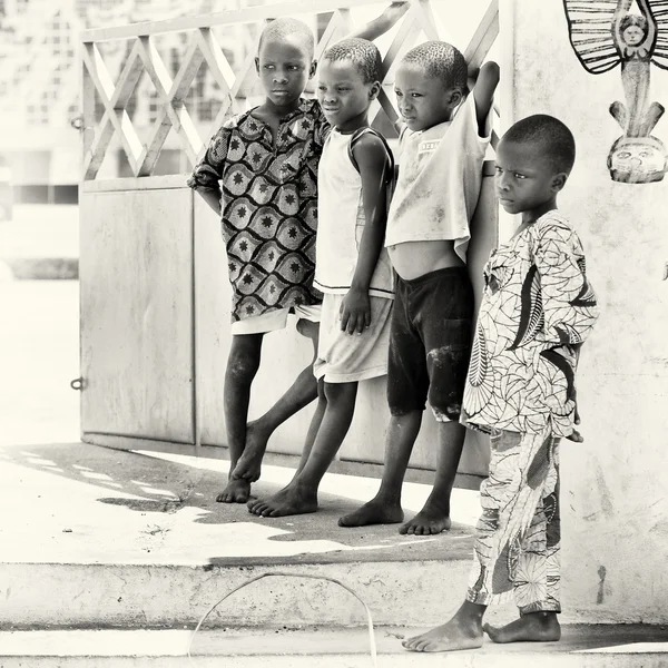 Gruppe von Benin-Kindern — Stockfoto