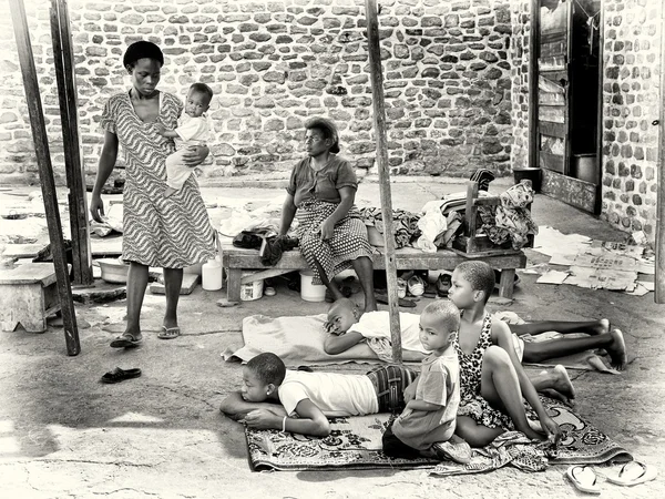 Een soort van camping in ghana — Stockfoto
