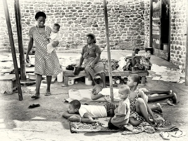 Some kind of camping in Ghana — Stock Photo, Image