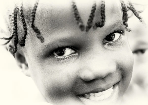 Ghanský dívka s krásnýma očima — Stock fotografie