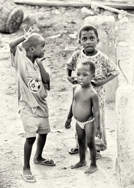 Drei ghanaische Jungen — Stockfoto
