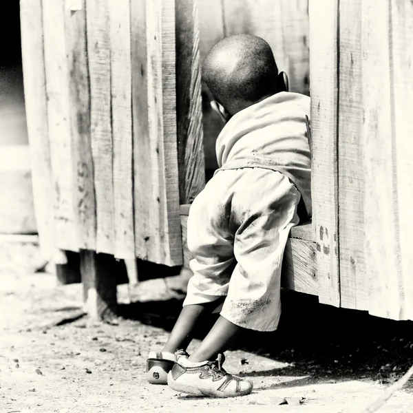 Little Ghanaian baby boy — Stock Photo, Image