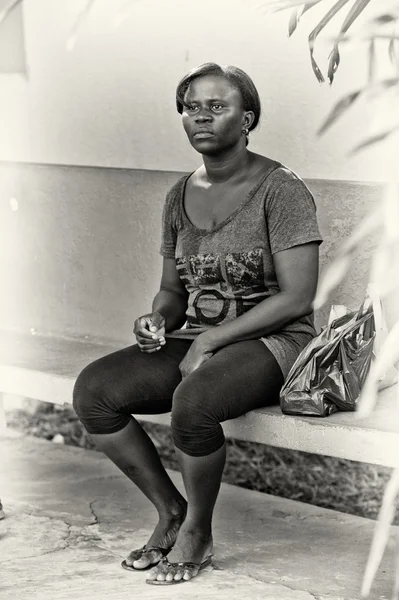Ghanský dáma — Stock fotografie