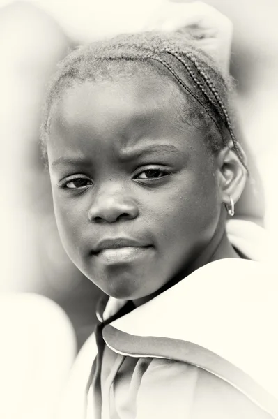En jente fra Ghana – stockfoto