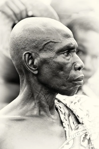 A profil egy Ghánai bölcs ember — Stock Fotó