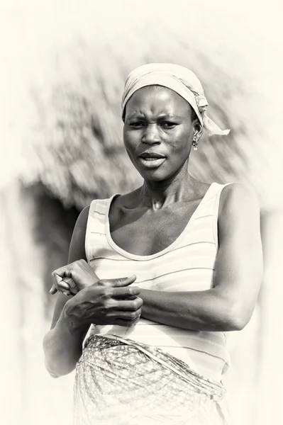 Tribel woman from Ghana — Stock Photo, Image