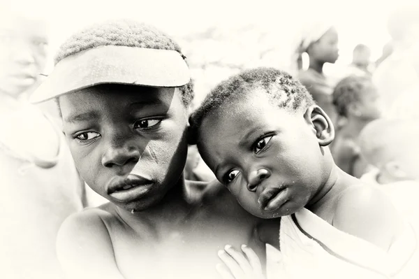 Crianças tristes de Gana — Fotografia de Stock