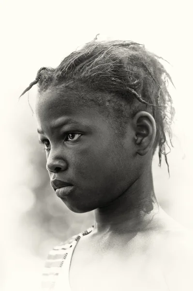 Porträt eines Mädchens aus Ghana — Stockfoto
