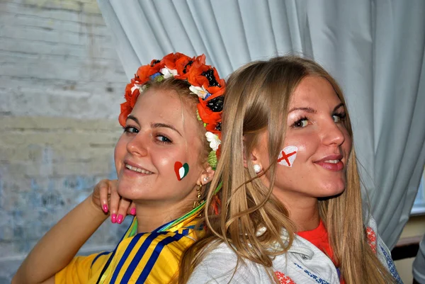 Internationale vriendschap van Oekraïne en Engeland — Stockfoto