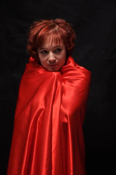 Girl in Red — Stock Photo, Image