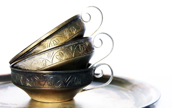 stock image Cups on tray