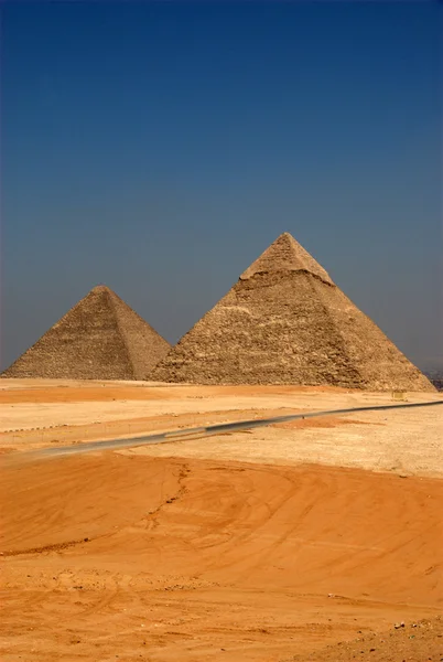 Pirámides en Egipto Imágenes de stock libres de derechos
