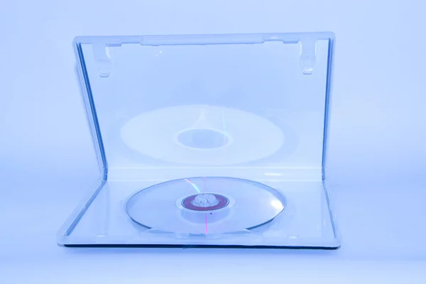 Krabice s diskem — Stock fotografie