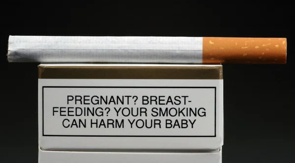 Sigaret waarschuwing. — Stockfoto