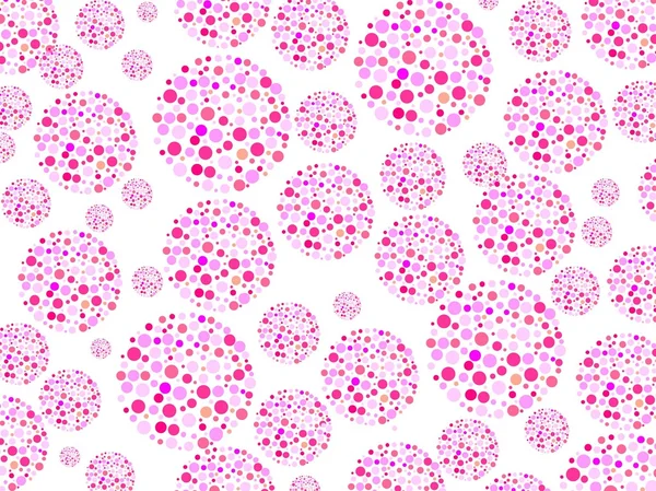 Cercles roses en cercles — Image vectorielle