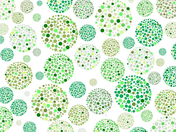 Zelené kruhy v kruhu Stock Vektory