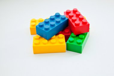 Colorful display of lego clipart