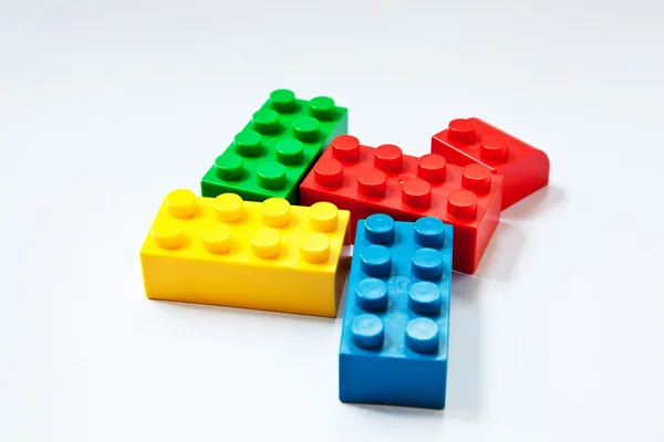 Zavřít obrázek lego — Stock fotografie