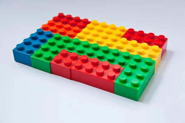 Afbeelding van speelgoed lego blok Stockfoto
