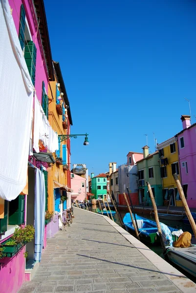 Burano Adası'venecia. — Stok fotoğraf