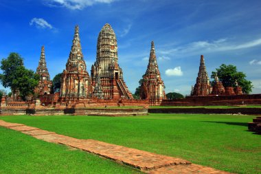 Chaiwattanaram temple in Ayutthaya Historical Park, Thailand clipart