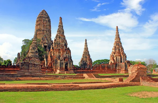Templo Chaiwattanaram en el Parque Histórico de Ayutthaya, Tailandia —  Fotos de Stock