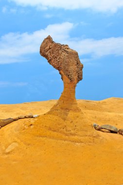 Queen's head, Yehliu Geopark in Taiwan clipart