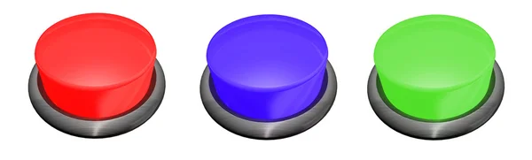 Stock image Three colored buttons