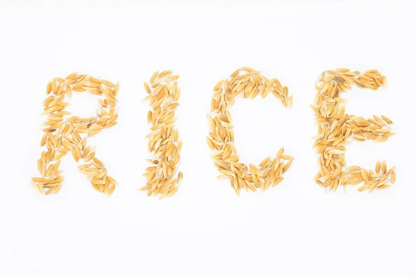 Pirinç kelime — Stok fotoğraf