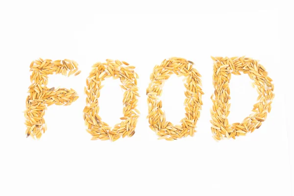 Слова їжі — стокове фото
