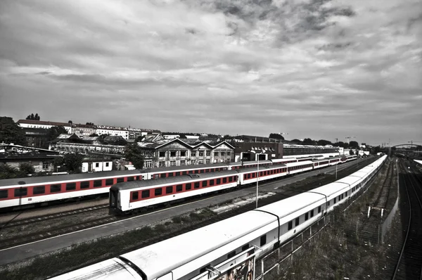 Tåg i berlin — Stockfoto