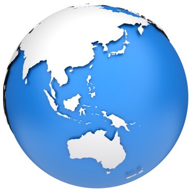 Earth globe model clipart